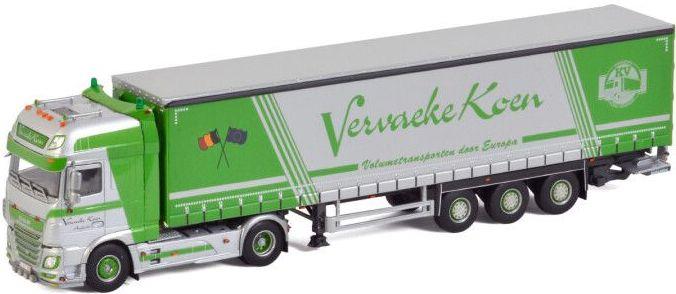 WSi 1:50 Scale DAF XF Super Space Cab 4x2 Curtainside Trailer 'Vervaeke Koen Transport'