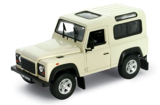 Welly 1:24 Scale Land Rover Defender - White (WHITE BONNET)