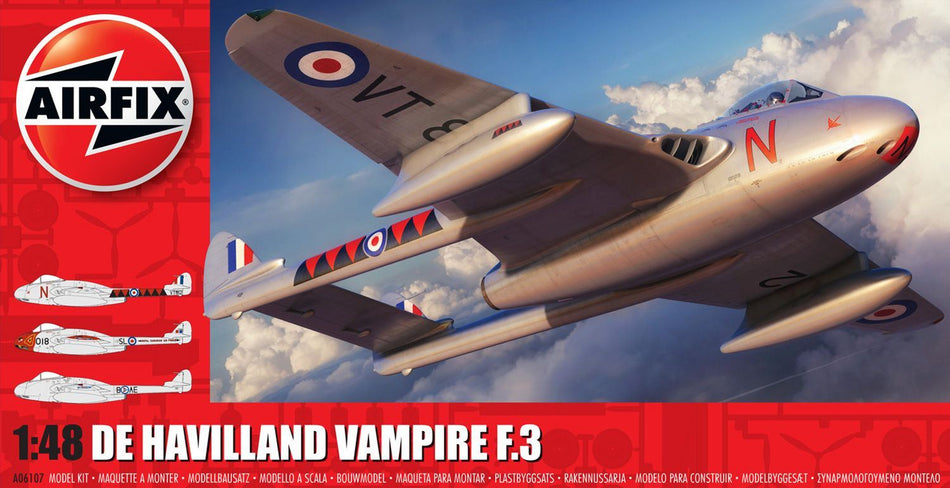 Airfix 1:48 Scale De Havilland Vampire T.3