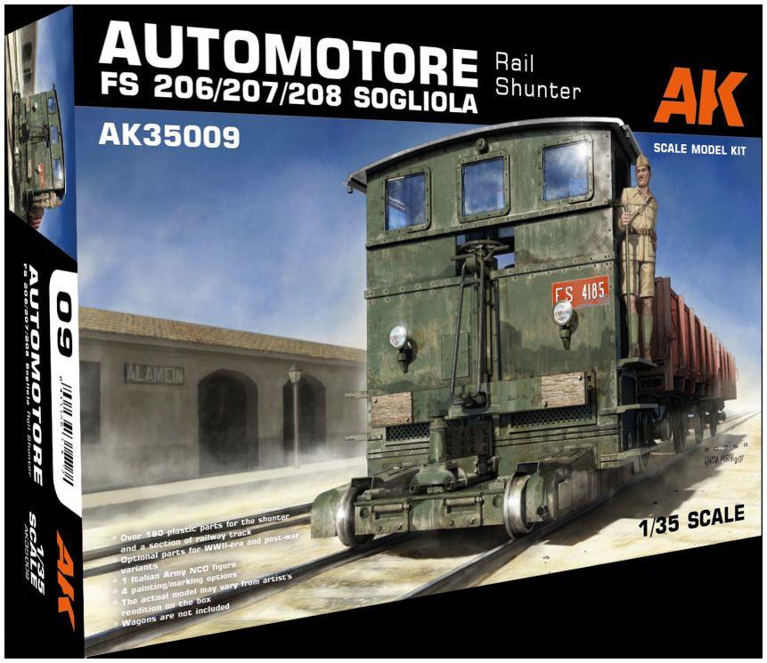 AK Interactive 1:35 Scale Automotore FS 206/207/208 Sogliola Rail Shunter