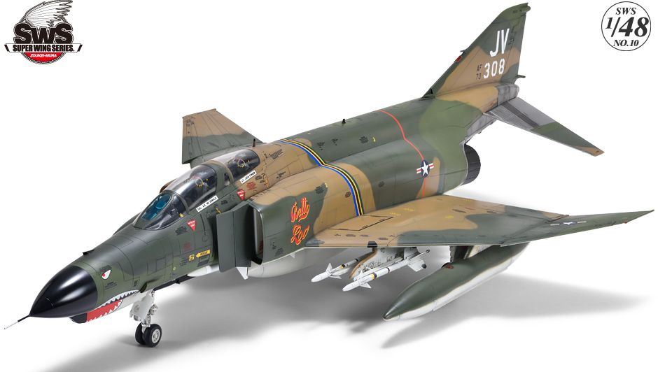 Zouki Mura 1:48 Scale F4E Phantom II USAF Plastic Kit