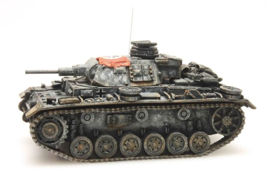Artitec 1:87 Scale WM Pzkw III Ausf H Winter 1:87 Ready-Made, Painted