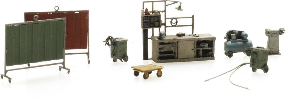 Artitec N Scale Welding Equipment 1:160 Ready-Made, Painted
