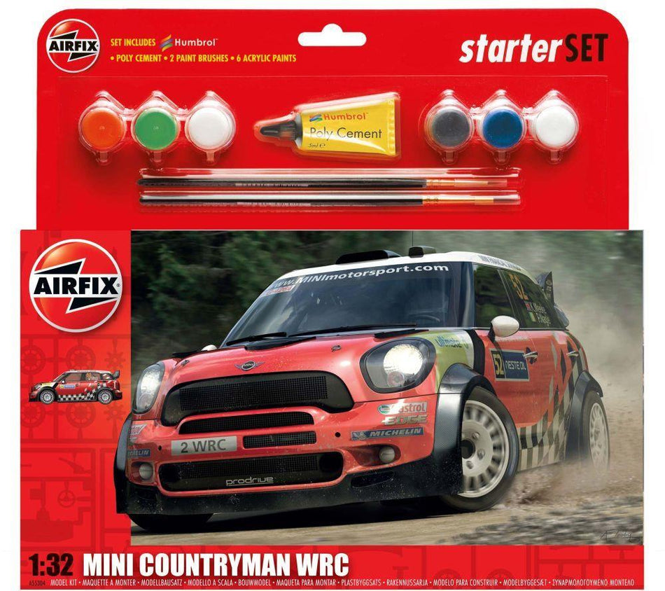 Airfix 1:32 Scale Hanging Gift Set MINI Countryman WRC