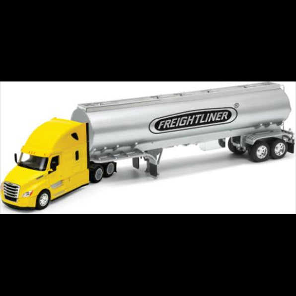 Welly 1:32 Scale Cascadia Freightliner Oil Tanker Yellow