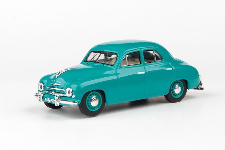 Abrex 1:43 Scale Skoda 1201 1956 Medium Turquoise