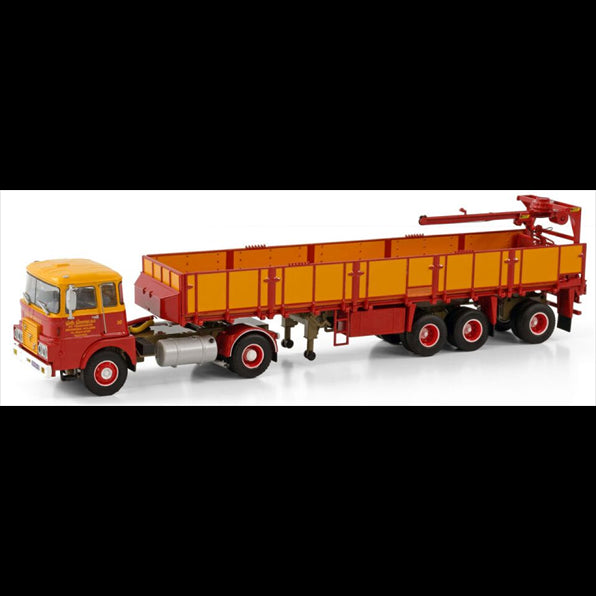 WSi 1:50 Scale FTF F Series (Old Cab) 4x2 Classic Brick Trailer 3 Axle 'GEBR. Greving'