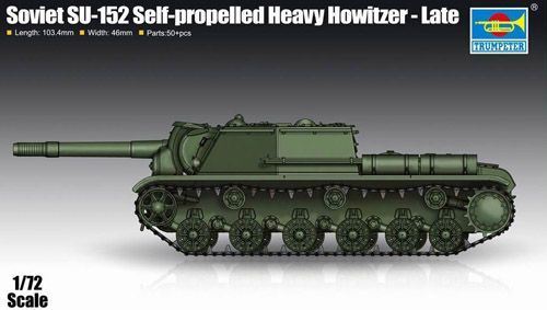 Trumpeter 1:72 Scale Soviet Su-152 Self-Propelled Howitzer Late