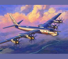 Zvesda Kits 1:144 Scale Tu-95 Soviet Turboprop Strategic Bomber