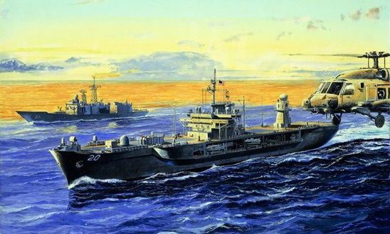 Trumpeter 1:700 Scale USS Mount Whitney LCC-20 2004