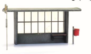 Artitec 1:87 Scale Bus Shelter Concrete For Bus And Train x3 1:87 Resin Kit, Unpainted