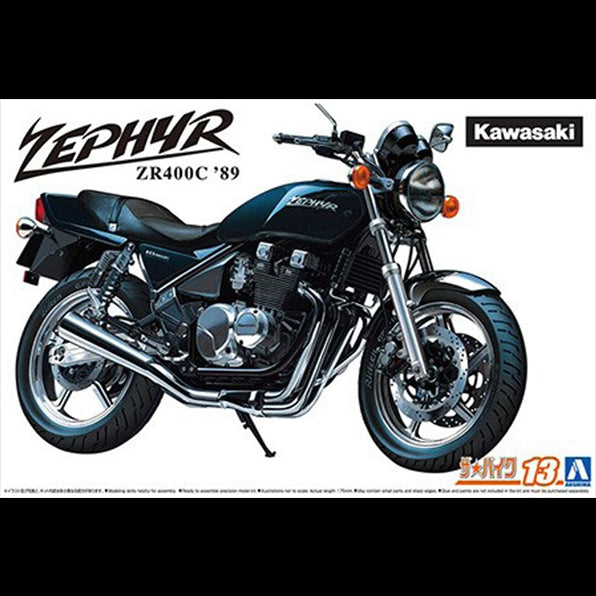 Aoshima 1:12 Scale Kawasaki ZR400C Zephyr Motorcycle '89