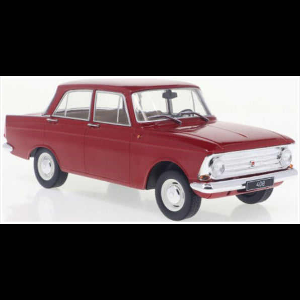 Whitebox 1:24 Scale Moskwitsch 408 Dark Red 1966