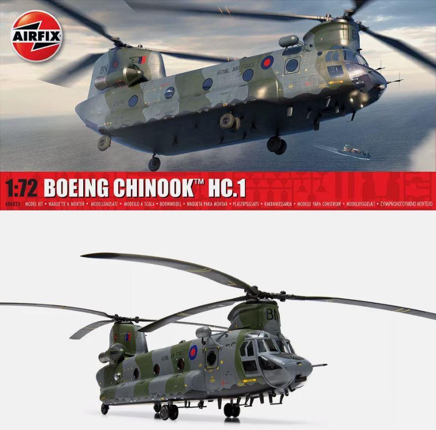 Airfix A06023 1/72 Scale Boeing Chinook HC.1 Model Kit