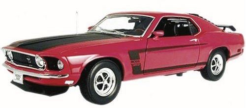 Welly 1:18 Scale Ford Mustang Boss 302 1969 - Red/Black