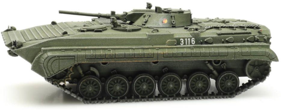 Artitec 1:87 Scale Ddr Bmp1 NVA Grun Eisenbahntransport 1:87 Ready-Made, Painted