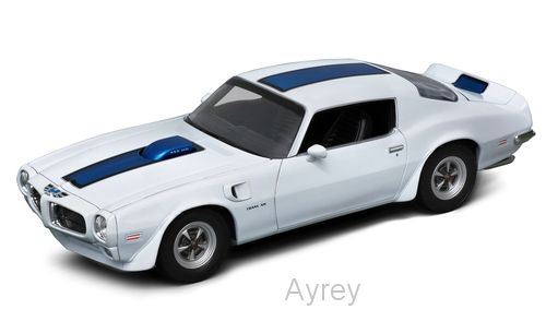 Welly 1:24 Scale Pontiac Firebird Trans Am White/Blue Stripe 1972