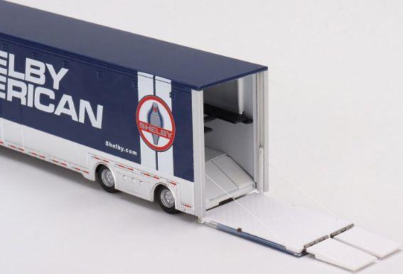 Truescale 1:64 Scale Western Star 49X w/Racing Transporter + Shelby GT500 SE Widebody Performance Blue