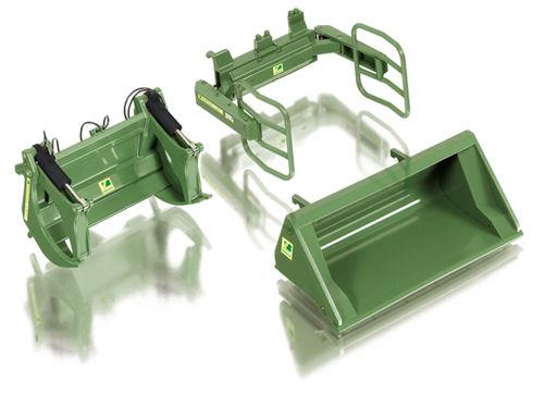 Wiking 1:32 Scale Bressel and Lade Front Loader Green Attach