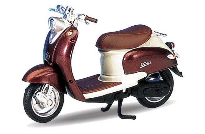 Welly 1:18 Scale Yamaha Vino YJ50R, brown-copper/cream 1999