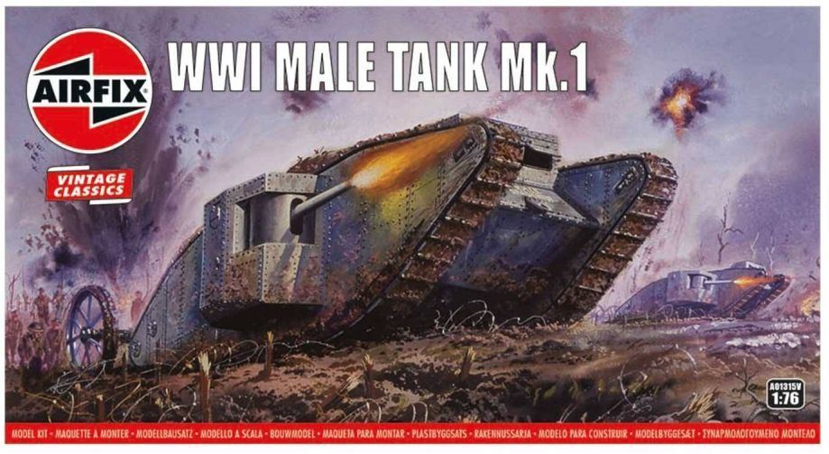 Airfix 1:76 Scale WWI Male Tank Mk.I