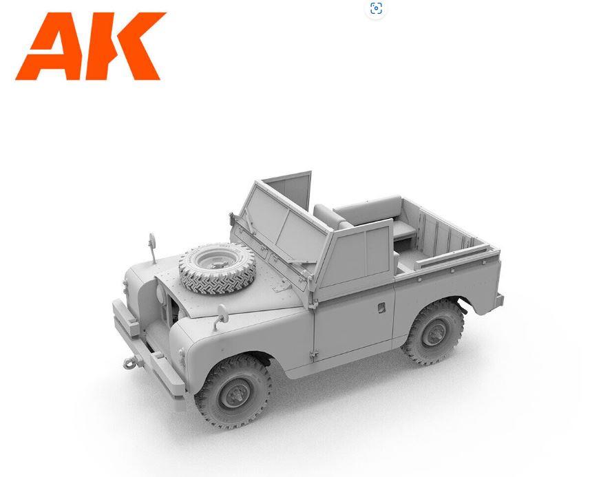 AK Interactive 35012 1/35 Scale Model Kit Military Land Rover 88 Series IIA Rover
