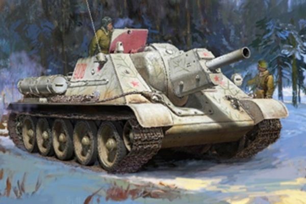 Zvesda Kits 1:35 Scale SU-122 Self Propelled Gun