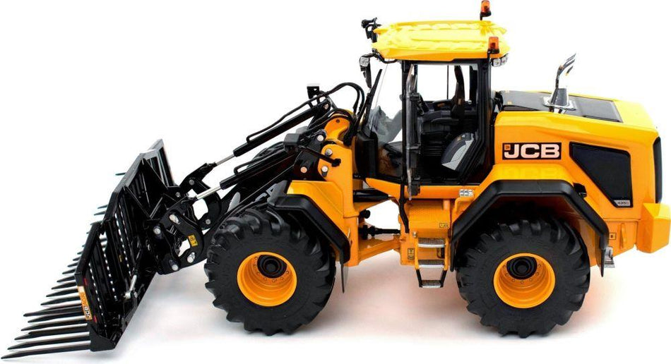 AT Collections 1:32 Scale JCB 435S Stage V Agri Wheel Loader with Grass Fork