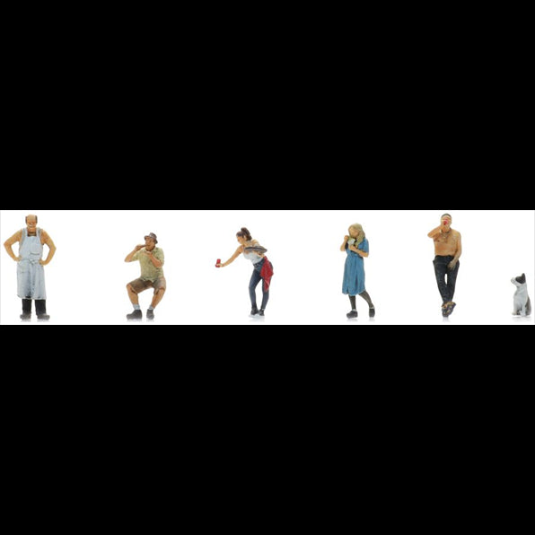 Artitec 1:87 Scale Chip Shop Figures (6x) Ready-Made Figures