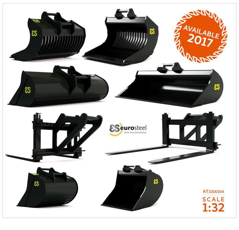 AT Collections 1:32 Scale Eurosteel excavator attachment set