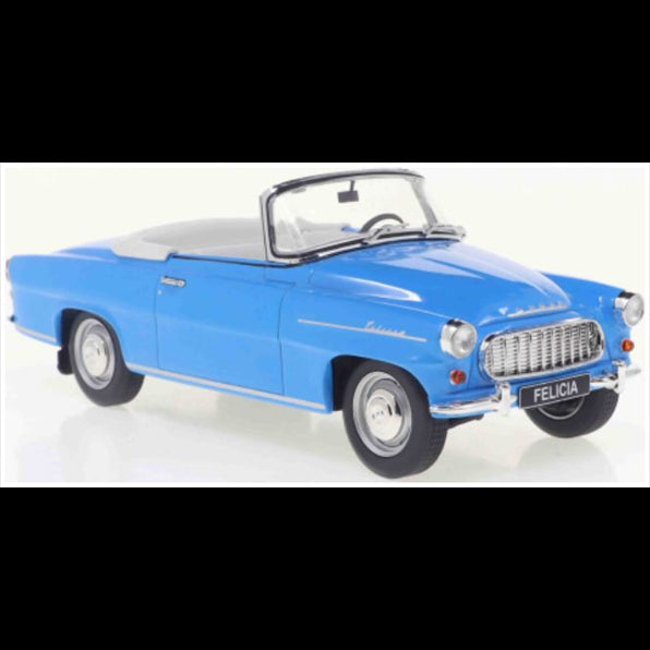 Whitebox 1:24 Scale Skoda Felicia Cabrio Light Blue 1959