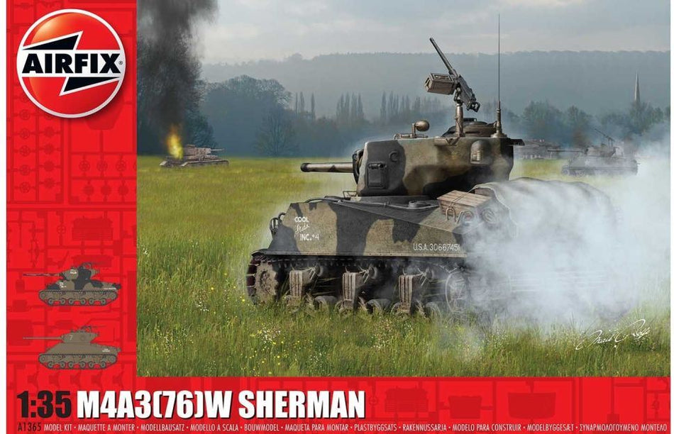 Airfix 1:35 Scale M4A3(76)W 'Battle of the Bulge'