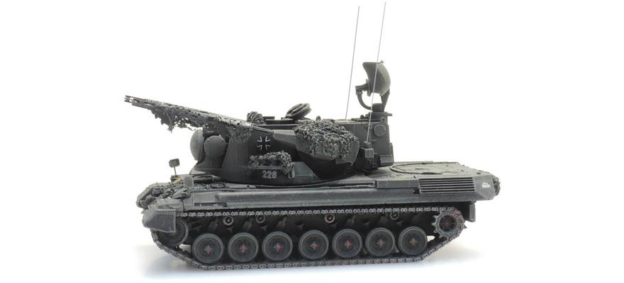 Artitec 1:87 Scale BRD Flugabwehrkanonenpanzer 1 Gepard Gefechtsklar 1:87 Ready-Made, Painted