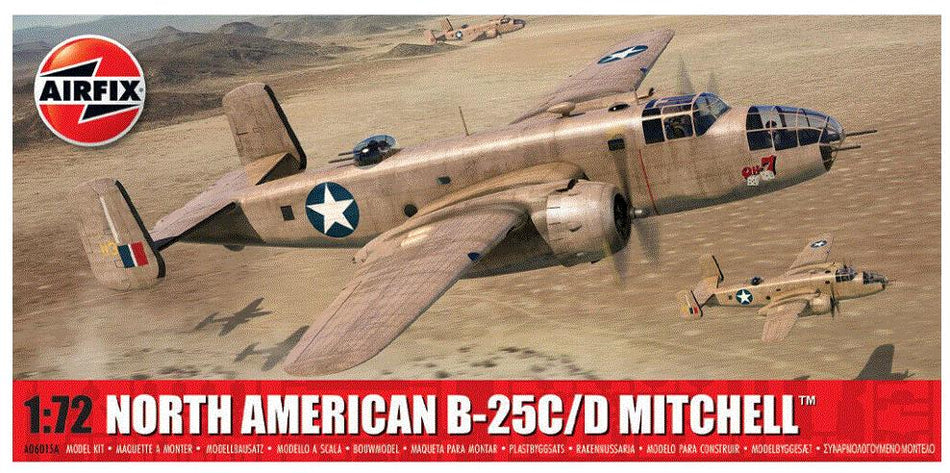 Airfix A06015A 1/72 Scale North American B-25C/D Mitchell Model Kit