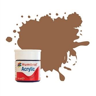 Humbrol 14ML  Natural Wood Matt Acrylic Potlet (Plus 30% Extra Free)