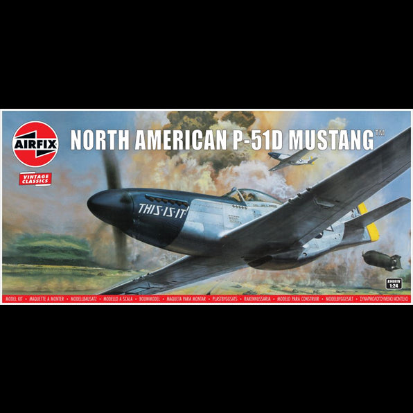 Airfix 1:24 Scale North American P-51D Mustang