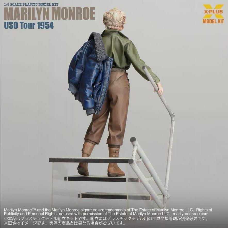 X PLUS 411-200245TP 1/8 Scale  Unpainted Plastic Model Kit Marilyn Monroe USO Tour 1954