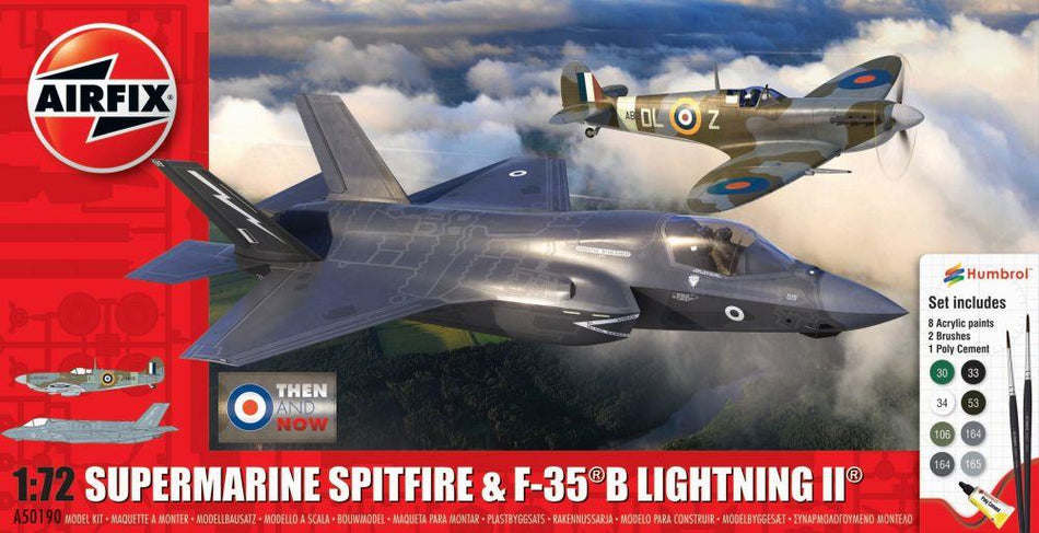 Airfix 1:72 Scale 'Then and Now' Spitfire Mk.Vc & F-35B Ligh