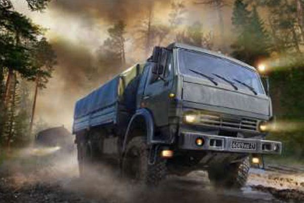 Zvesda Kits 1:35 Scale Kamaz Truck 3-Axle