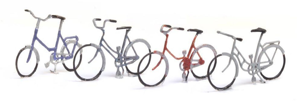 Artitec N Scale Bicycles Set A (4) 1:160 Ready-Made, Painted