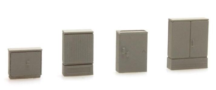 Artitec 1:87 Scale Switch Boxes Set B 1:87 Ready-Made, Painted