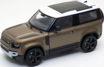 Welly 1:24 Scale Land Rover Defender 90 Metallic Brown/ White 2020