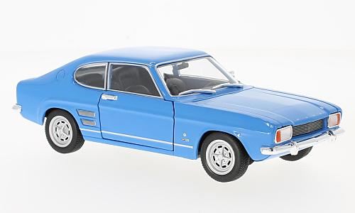 Welly 1:24 Scale Ford Capri, blue, 1969