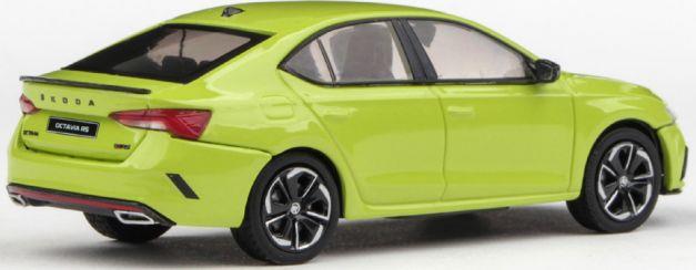 Abrex 1:43 Scale Skoda Octavia IV RS 2020 Mamba Green