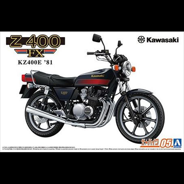 Aoshima  1:12 Scale Kawasaki KZ400E / 400FX 1981