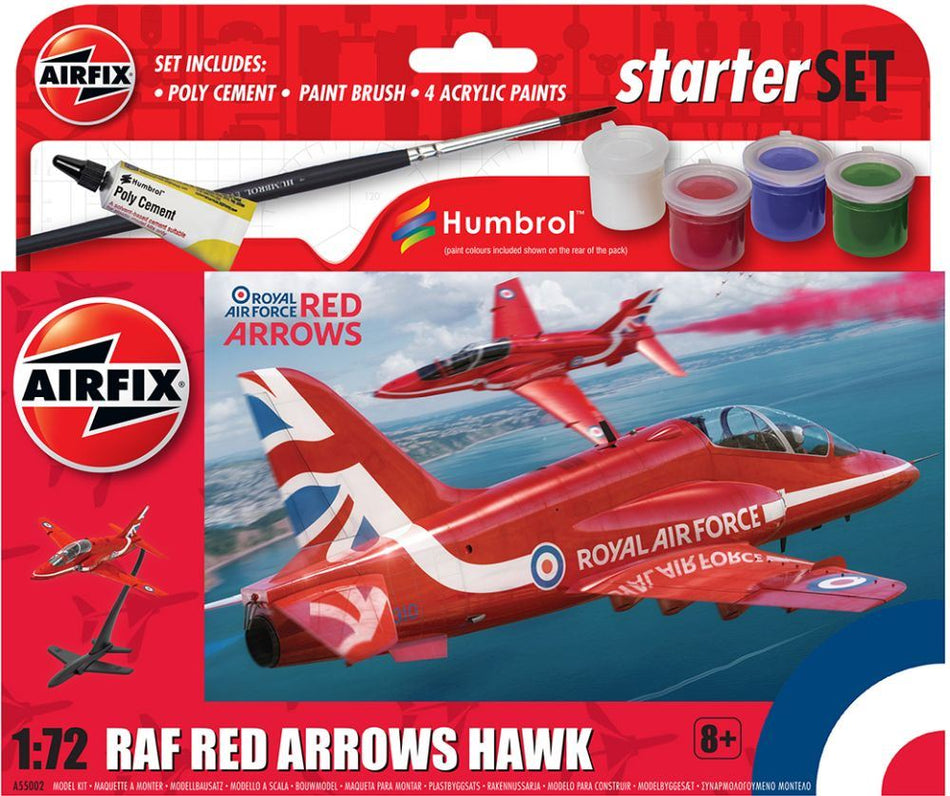 Airfix 1:72 Scale Red Arrows Hawk Starter Set