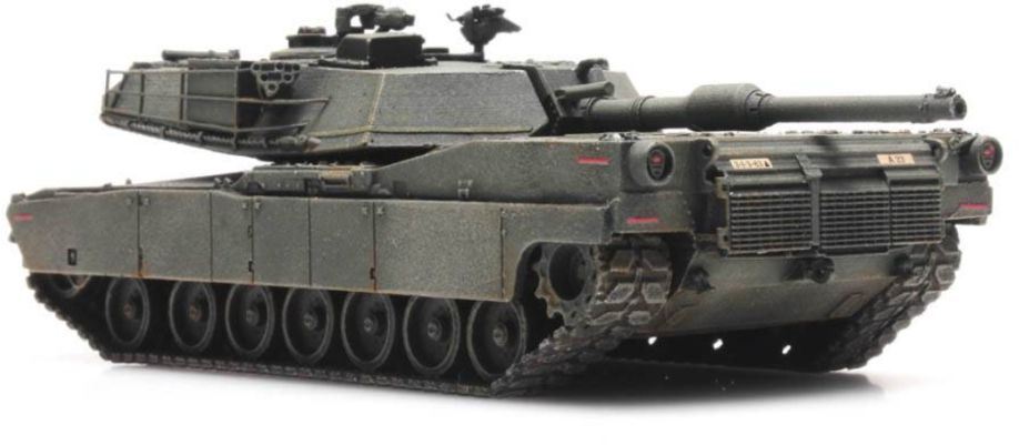 Artitec 1:87 Scale US M1 Abrams Green Train Load 1:87 Ready-Made, Painted