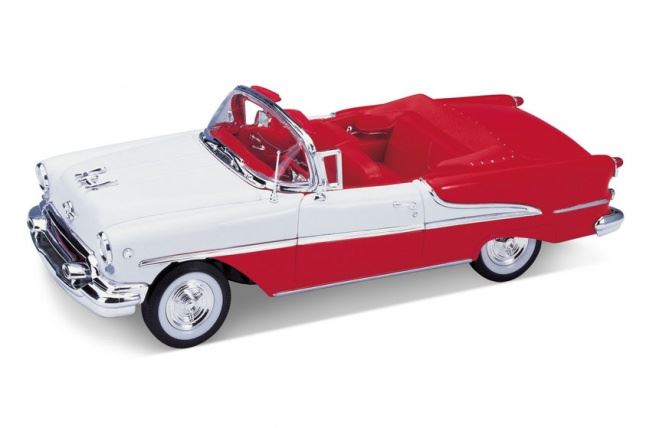 Welly 1:24 Scale Oldsmobile Super 88 Conv 1955 - Red/White