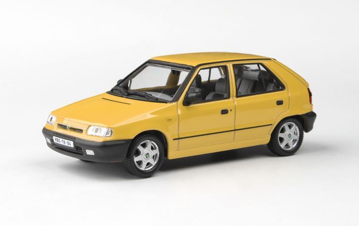 Abrex 1:43 Scale Skoda Felicia 1994 Yellow Pastel