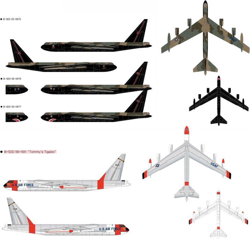 Academy Kits 1:144 Scale US B-52D Stratofortress